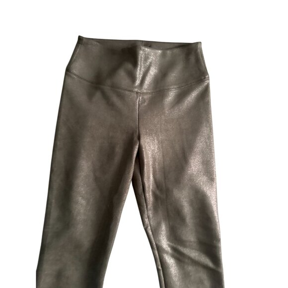 WHBM WHITE HOUSE BLACK MARKET Taupe Runway Shimmer Leggings Size 4 - Picture 5 of 8